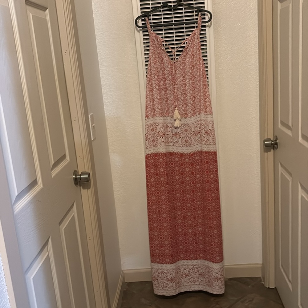 Knox Rose white light brown Maxi Dress L